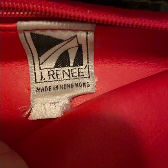 Vintage J Renee Red snakeskin Envelope Clutch - Picture 4 of 7